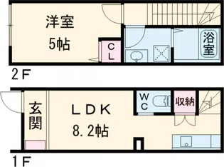 MOK−TERRCE DIMORA 練馬【B102号室】の間取り