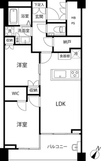 フィールド川和【0201号室】の間取り