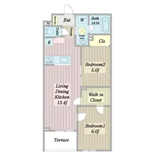 プエンテリア岡崎【204号室】の間取り