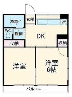 ブルーシーハイツA棟【1階】の間取り