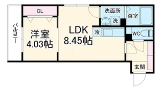 RUTILE吉川美南【1階】の間取り
