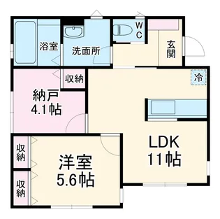 ビオラ長後【101号室】の間取り