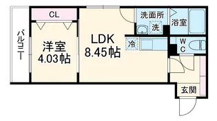 RUTILE吉川美南【3階】の間取り