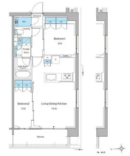 ルフォンプログレ高田馬場ノース【2階】の間取り