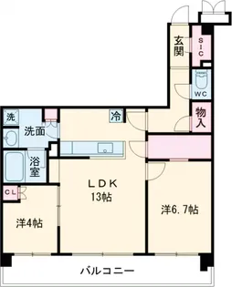 ルフォンプログレ高田馬場ノース【3階】の間取り
