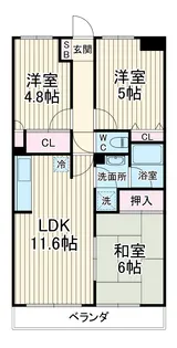 生田グリーンヒルズ【2階】の間取り