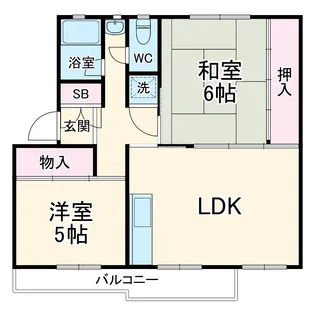 習志野台団地12街区7号棟【401号室】の間取り