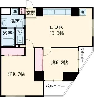 ISM石神井公園【8階】の間取り