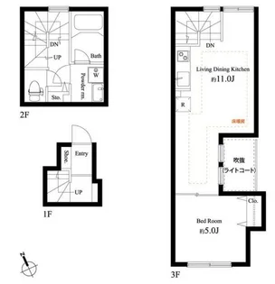 キングハウス吉祥寺A棟【203号室】の間取り