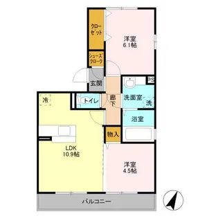 TIARA Ⅱ【2階】の間取り