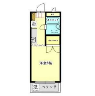 グランドール原田【111号室】の間取り