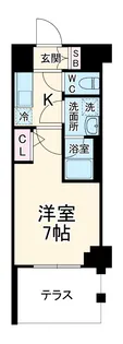 レア横濱天王町弐番館【5階】の間取り