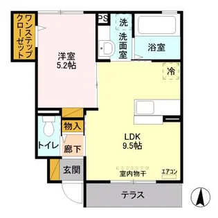 コンフォール・メゾン Ⅲ【103号室】の間取り