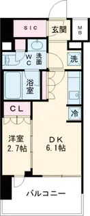 ONE ROOF RESIDENCE TAMACHI【4階】の間取り