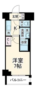 レア横濱天王町弐番館【5階】の間取り