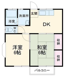 ハイツあすなろ【0201号室】の間取り