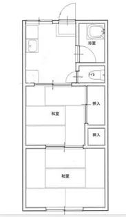 扇ハイツ【2階】の間取り
