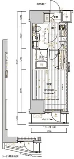メインステージ十条Ⅱ【4階】の間取り