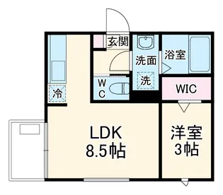 Astro Residence 西大宮【202号室】の間取り