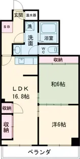 ニューハウス西葛西【4階】の間取り