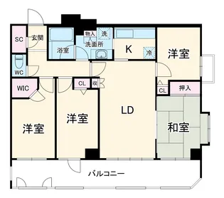 グレイス戸塚イーストヒルズ【7階】の間取り