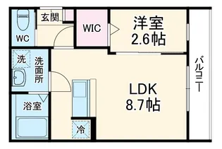 KLEIS東大宮Ⅱ【3階】の間取り