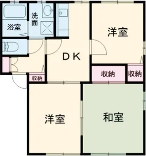 グリーンパークC【101号室】の間取り