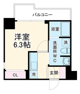 Alivis松戸【1階】の間取り