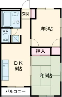 ドミールYAGI【205号室】の間取り