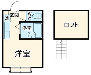 パンシオン東林間【1階】の間取り