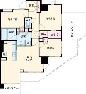 ドゥーエ早稲田【10階】の間取り