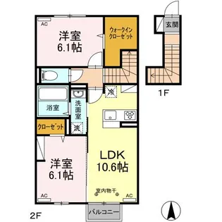グラン・ウィングラン・マム グラン・マム【2階】の間取り