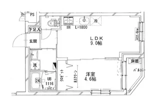 シャトーライフ相模原Ⅵ【5階】の間取り