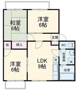 グリーンサイドマンション【105号室】の間取り