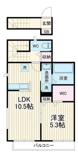 BLANCA BRUNA(ブランカ ブラン A)【2階】の間取り