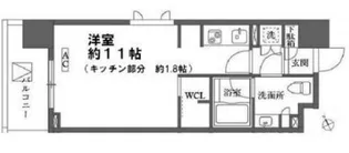 カスタリア大森【8階】の間取り