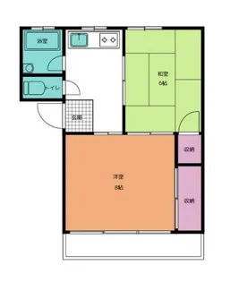 やんぱる下島B【5階】の間取り