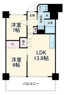 川越駅前脇田ビル【10階】の間取り