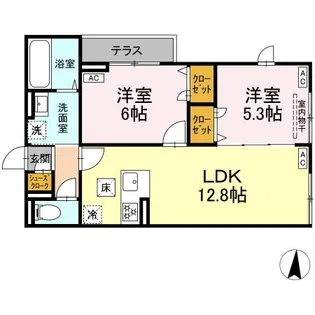 セレスティア柴又Ⅴ【101号室】の間取り
