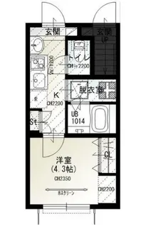 ソルナクレイシア二子玉川【1階】の間取り