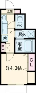 ソルナクレイシア二子玉川【1階】の間取り