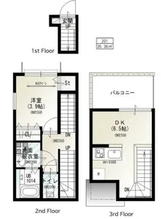 ソルナクレイシア二子玉川【2階】の間取り