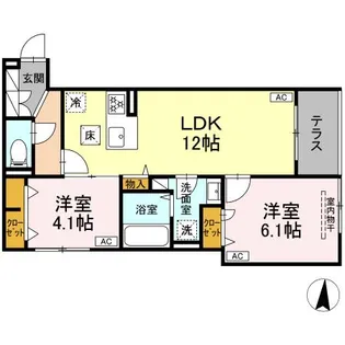 セレスティア柴又V【1階】の間取り