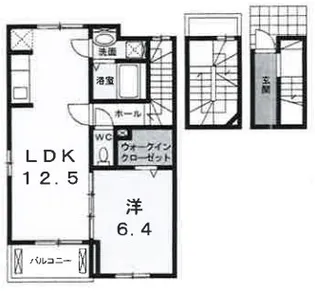 フランアビタシオン【304号室】の間取り