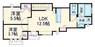 ティーメゾン志木【2F号室】の間取り