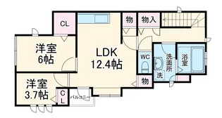 ティーメゾン志木【3F号室】の間取り