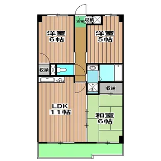 メゾンポム・ナビカ【302号室】の間取り