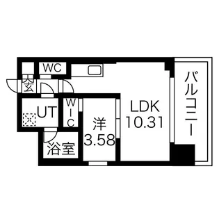 プレジオ弁天町ASIAN【7階】の間取り