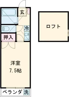 サン・クレスト【1階】の間取り