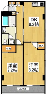 ボヌール百合丘【3階】の間取り
